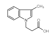 cas no 57662-47-2 is 3-(3-Methyl-1H-indol-1-yl)propanoic acid