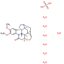 cas no 5787-00-8 is Brucine sulfate heptahydrate