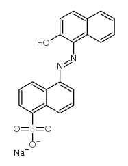 cas no 5850-93-1 is 1-Naphthalenesulfonicacid, 5-[2-(2-hydroxy-1-naphthalenyl)diazenyl]-, sodium salt (1:1)