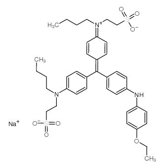 cas no 5863-47-8 is hydrogen N-[4-[[4-[butyl(2-sulphonatoethyl)amino]phenyl][4-[(4-ethoxyphenyl)amino]phenyl]methylene]cyclohexa-2,5-dien-1-ylidene]-N-(2-sulphonatoethyl)butylammonium, monosodium salt