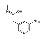 cas no 58730-35-1 is 2-(3-aminophenyl)-N-methylacetamide(SALTDATA: FREE)