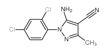 cas no 58791-83-6 is 5-Amino-1-(2,4-dichlorophenyl)-3-methyl-1H-pyrazole-4-carbonitrile