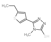 cas no 588674-76-4 is 3H-1,2,4-Triazole-3-thione,5-(5-ethyl-3-thienyl)-2,4-dihydro-4-methyl-(9CI)