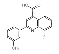 cas no 588677-32-1 is 8-CHLORO-2-(3-METHYLPHENYL)QUINOLINE-4-CARBOXYLICACID