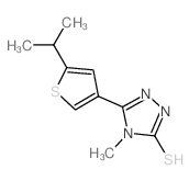 cas no 588687-48-3 is 5-(5-ISOPROPYLTHIEN-3-YL)-4-METHYL-4H-1,2,4-TRIAZOLE-3-THIOL