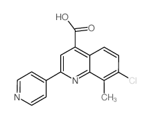 cas no 588696-85-9 is 7-Chloro-8-methyl-2-pyridin-4-ylquinoline-4-carboxylic acid