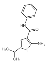cas no 590355-48-9 is 3-Thiophenecarboxamide,2-amino-5-(1-methylethyl)-N-phenyl-(9CI)