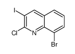 cas no 590371-88-3 is Quinoline, 8-bromo-2-chloro-3-iodo-