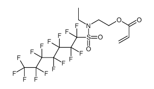 cas no 59071-10-2 is 2-[ethyl[(pentadecafluoroheptyl)sulphonyl]amino]ethyl acrylate