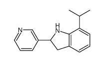 cas no 592466-51-8 is 1H-Indole,2,3-dihydro-7-(1-methylethyl)-2-(3-pyridinyl)-(9CI)