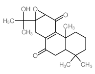 cas no 5938-11-4 is Phenanthro[3,2-b]oxirene-6,9-dione,1,2,3,4,4a,5,7,7a,8a,9b-decahydro-7a-(1-hydroxy-1-methylethyl)-4,4,9b-trimethyl-,(4aS,7aS,8aS,9bS)-