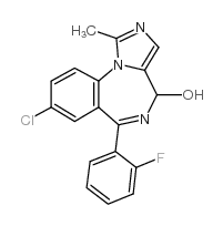 cas no 59468-85-8 is 8-chloro-6-(2-fluorophenyl)-1-methyl-4H-imidazo[1,5-a][1,4]benzodiazepin-4-ol