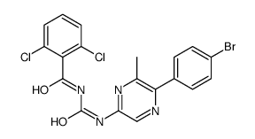 cas no 59489-59-7 is N-[[5-(4-bromophenyl)-6-methylpyrazin-2-yl]carbamoyl]-2,6-dichlorobenzamide