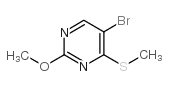 cas no 59549-52-9 is 5-BROMO-2-METHOXY-4-(METHYLTHIO)PYRIMIDINE