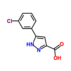 cas no 595610-50-7 is 5-(3-Chlorophenyl)-1H-pyrazole-3-carboxylic acid