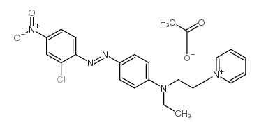 cas no 59709-10-3 is 1-[2-[[4-[(2-chloro-4-nitrophenyl)azo]phenyl]ethylamino]ethyl]pyridinium acetate