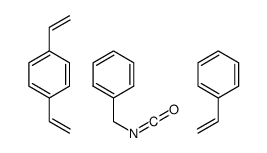 cas no 59990-69-1 is 1,4-divinylbenzene,isocyanatomethylbenzene,styrene