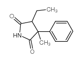 cas no 60-45-7 is 2,5-Pyrrolidinedione,4-ethyl-3-methyl-3-phenyl-