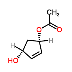cas no 60410-16-4 is (1S,4R)-4-Hydroxy-2-cyclopenten-1-yl acetate
