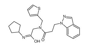 cas no 604762-41-6 is 1H-Indazole-1-propanamide,N-[2-(cyclopentylamino)-2-oxoethyl]-N-(2-thienylmethyl)-(9CI)