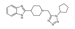 cas no 606082-43-3 is 1H-Benzimidazole,2-[1-[(1-cyclopentyl-1H-tetrazol-5-yl)methyl]-4-piperidinyl]-(9CI)