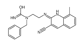 cas no 606104-92-1 is Urea, N-[2-[(3-cyano-8-methyl-2-quinolinyl)amino]ethyl]-N-(phenylmethyl)- (9CI)