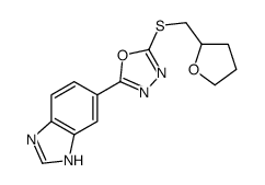 cas no 606117-04-8 is 1H-Benzimidazole,5-[5-[[(tetrahydro-2-furanyl)methyl]thio]-1,3,4-oxadiazol-2-yl]-(9CI)