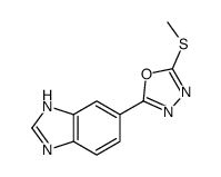 cas no 606117-11-7 is 1H-Benzimidazole,5-[5-(methylthio)-1,3,4-oxadiazol-2-yl]-(9CI)