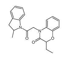 cas no 606119-18-0 is 1H-Indole,1-[(2-ethyl-2,3-dihydro-3-oxo-4H-1,4-benzoxazin-4-yl)acetyl]-2,3-dihydro-2-methyl-(9CI)