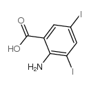 cas no 609-86-9 is Benzoic acid,2-amino-3,5-diiodo-