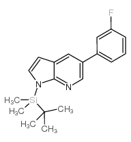 cas no 611226-88-1 is 1H-Pyrrolo[2,3-b]pyridine, 1-[(1,1-dimethylethyl)dimethylsilyl]-5-(3-fluorophenyl)-