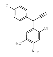 cas no 61437-85-2 is 2-(4-Amino-2-chloro-5-methylphenyl)-2-(4-chlorophenyl)acetonitrile