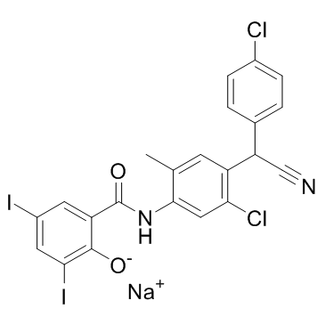 cas no 61438-64-0 is Closantel Sodium