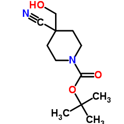 cas no 614730-96-0 is 2-Methyl-2-propanyl 4-cyano-4-(hydroxymethyl)-1-piperidinecarboxylate
