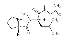 cas no 61484-38-6 is (2S)-N-[2-[[(2R)-4-methyl-2-(methylamino)pentanoyl]amino]acetyl]pyrrolidine-2-carboxamide
