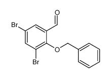 cas no 61657-63-4 is 2-(BENZYLOXY)-3,5-DIBROMOBENZALDEHYDE