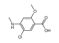 cas no 61694-98-2 is 2-METHOXY-4-METHYLAMINO-5-CHLOROBENZOICACID