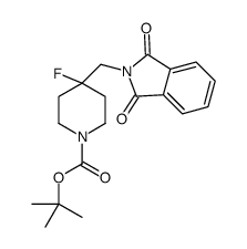cas no 620611-28-1 is tert-butyl 4-[(1,3-dioxoisoindol-2-yl)methyl]-4-fluoropiperidine-1-carboxylate