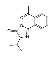 cas no 62100-38-3 is 5(4H)-Oxazolone,2-(2-acetylphenyl)-4-(1-methylethyl)-