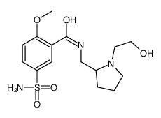 cas no 62105-07-1 is 5-(aminosulphonyl)-N-[[1-(2-hydroxyethyl)-2-pyrrolidinyl]methyl]-2-methoxybenzamide