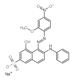 cas no 6222-55-5 is sodium 4-hydroxy-5-[(2-methoxy-4-nitrophenyl)azo]-6-(phenylamino)naphthalene-2-sulphonate