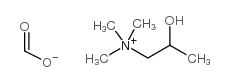 cas no 62314-25-4 is (2-hydroxypropyl)trimethylammonium formate