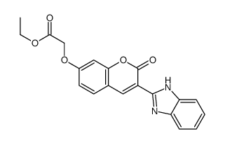 cas no 6238-97-7 is ethyl 2-[3-(1H-benzimidazol-2-yl)-2-oxochromen-7-yl]oxyacetate