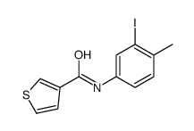 cas no 623907-55-1 is N-(3-iodo-4-methylphenyl)thiophene-3-carboxamide