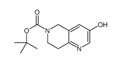 cas no 625098-86-4 is tert-butyl 3-hydroxy-7,8-dihydro-5H-1,6-naphthyridine-6-carboxylate