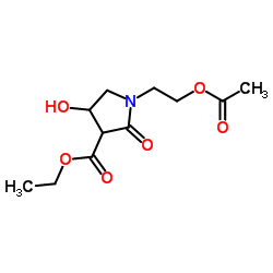 cas no 62613-79-0 is 2-(3-Carbethoxy-4-hydroxypyrrolidin-2-on-1-yl)ethyl acetate