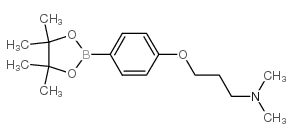 cas no 627899-90-5 is 2-{4-[3-(dimethylamino)propoxy]phenyl}-4,4,5,5-tetramethyl-1,3,2-dioxaborolane