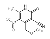 cas no 6281-75-0 is 3-Pyridinecarbonitrile,1,2-dihydro-4-(methoxymethyl)-6-methyl-5-nitro-2-oxo-