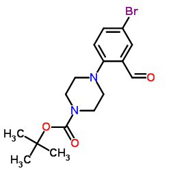 cas no 628326-05-6 is tert-Butyl 4-(4-bromo-2-formylphenyl)piperazine-1-carboxylate