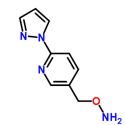 cas no 628703-61-7 is 5-[(Aminooxy)methyl]-2-(1H-pyrazol-1-yl)pyridine